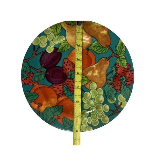 (4) American Atelier DELICIOUS Salad Plates Saucers Mugs Vintage Strawberries - Picture 8 of 14